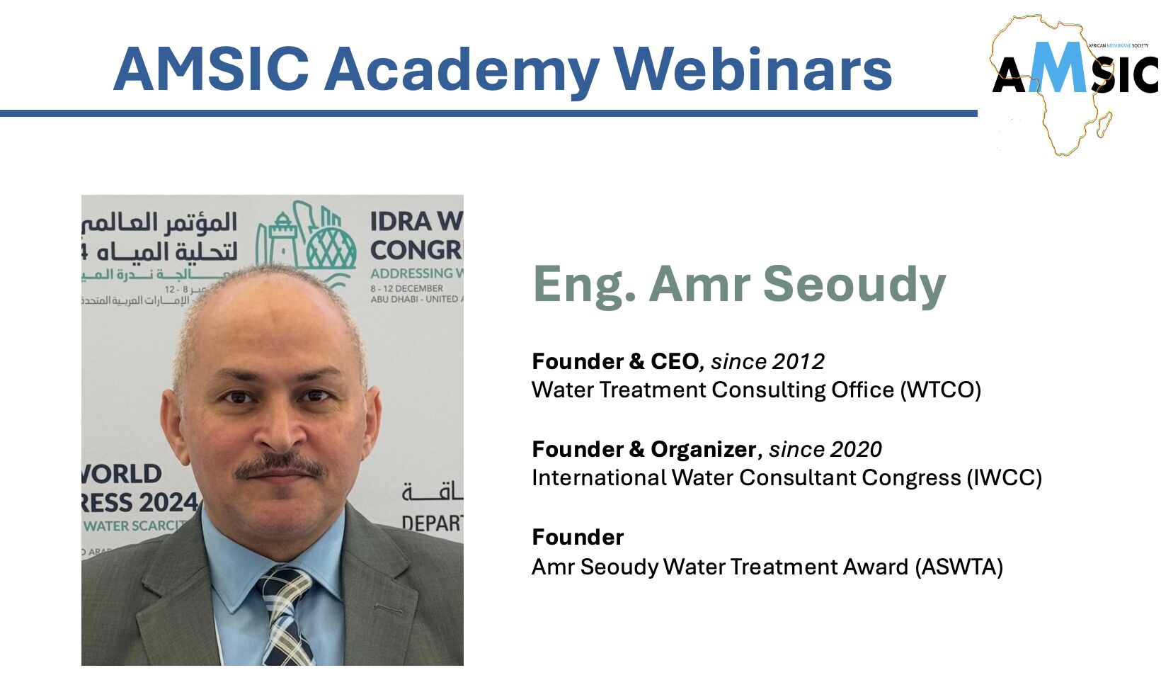 AMSIC Academy Webinar Series- 2025